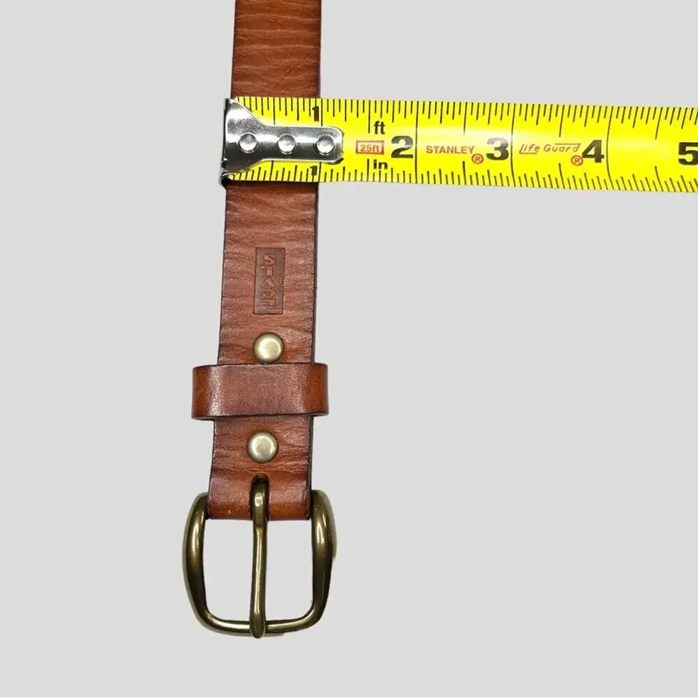 Levi's Brown Full Grain Leather Belt Size M 25
